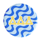 Delta Delta Delta Groovy Sorority Button