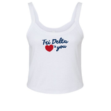 Delta Delta Delta Love Club Sorority Tank