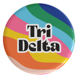 Delta Delta Delta In The Groove Sorority Button