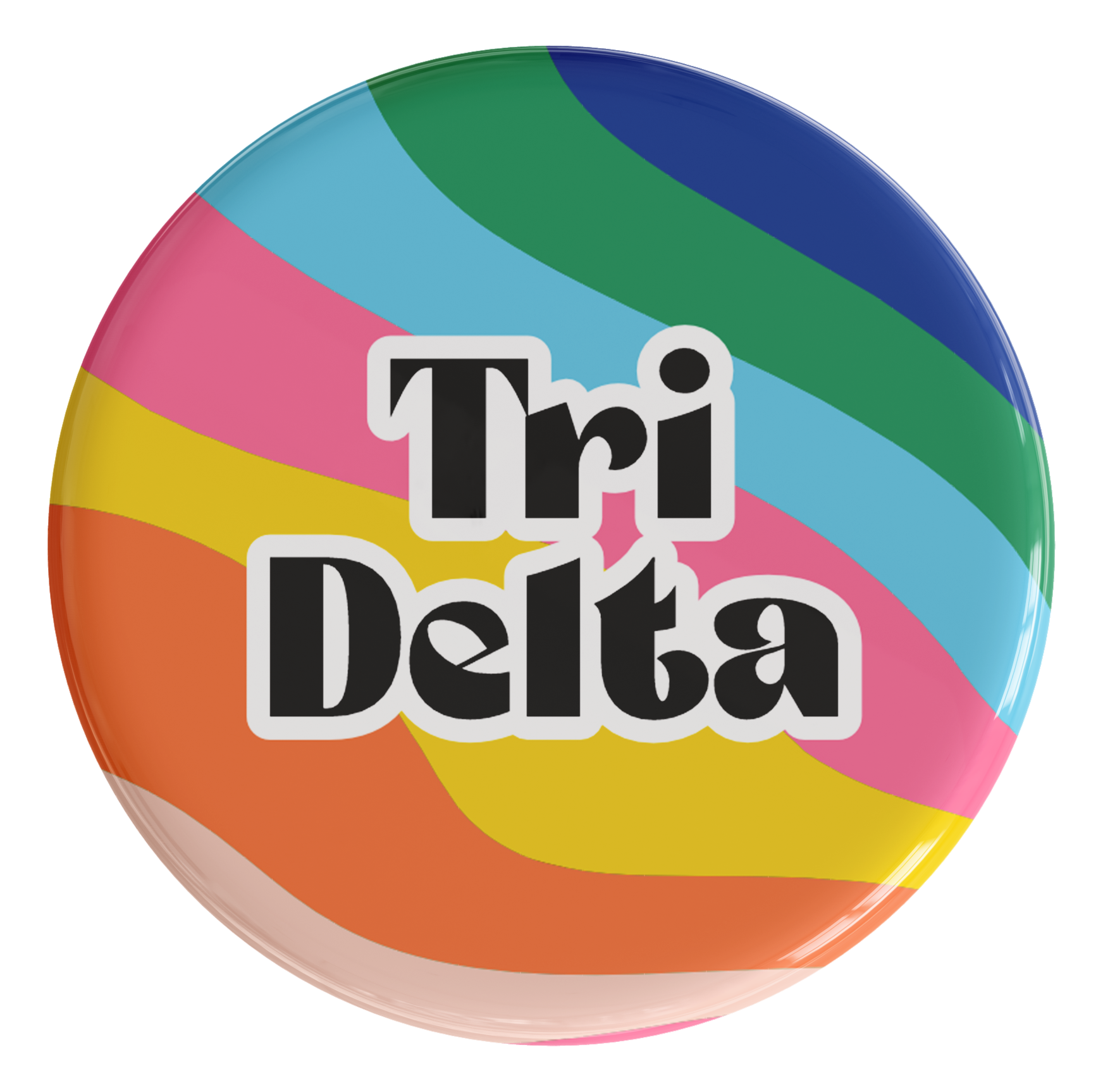 Delta Delta Delta In The Groove Sorority Button