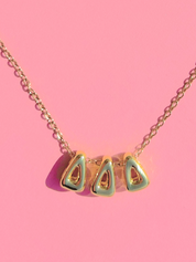 Bubble Letter Sorority Necklace