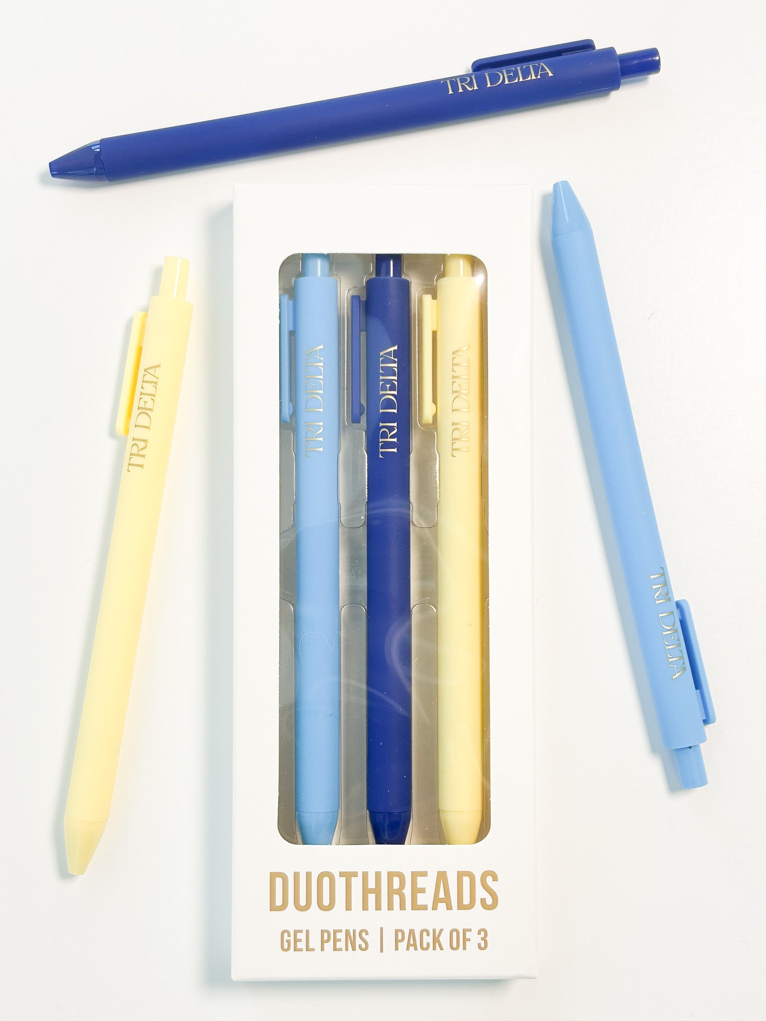 Delta Delta Delta Lettered Luxe Sorority Pens