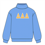 Classic Twill Sorority Embroidered Mock Neck