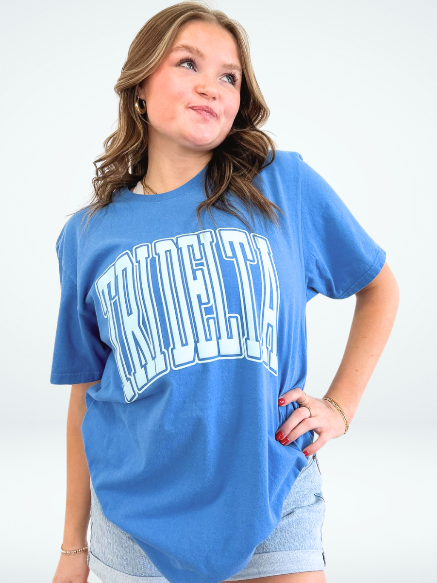 Delta Delta Delta Varsity Puff Sorority Tee