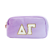 Delta Gamma Chenille Sorority Cosmetic Bag