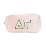 Delta Gamma Chenille Sorority Cosmetic Bag