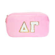 Delta Gamma Chenille Sorority Cosmetic Bag