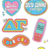 Sorority Y2K Sticker Sheet