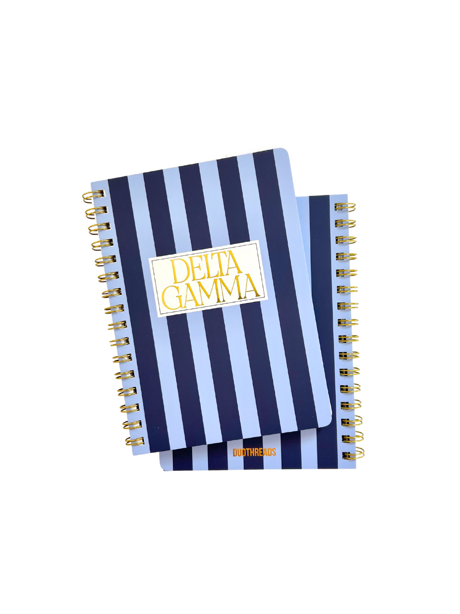 Delta Gamma Stripe Sorority Notebook