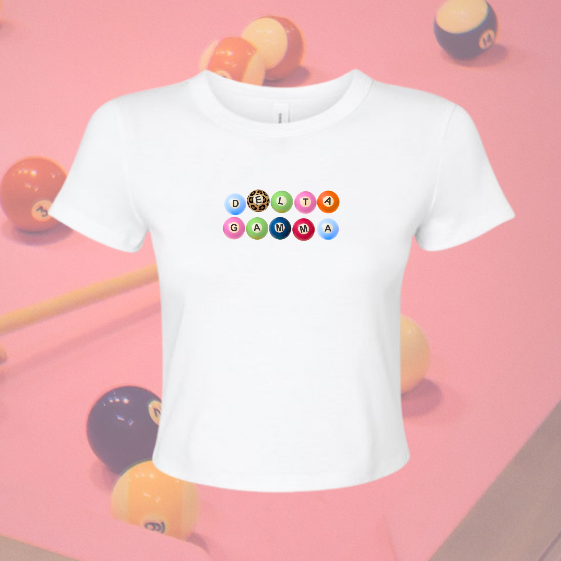 Delta Gamma On Cue Sorority Baby Tee