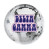 Delta Gamma Disco Sorority Button