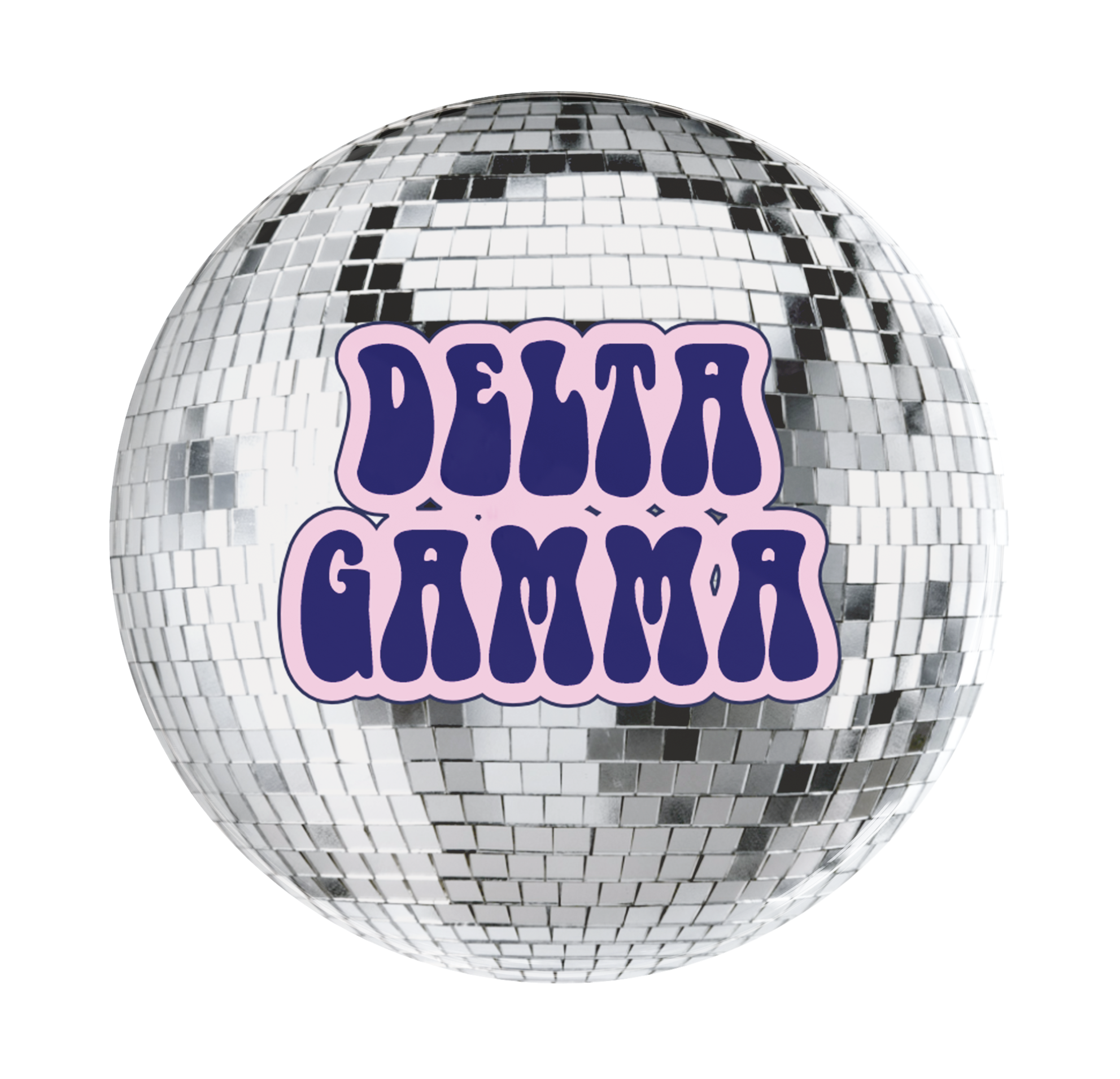 Delta Gamma Disco Sorority Button