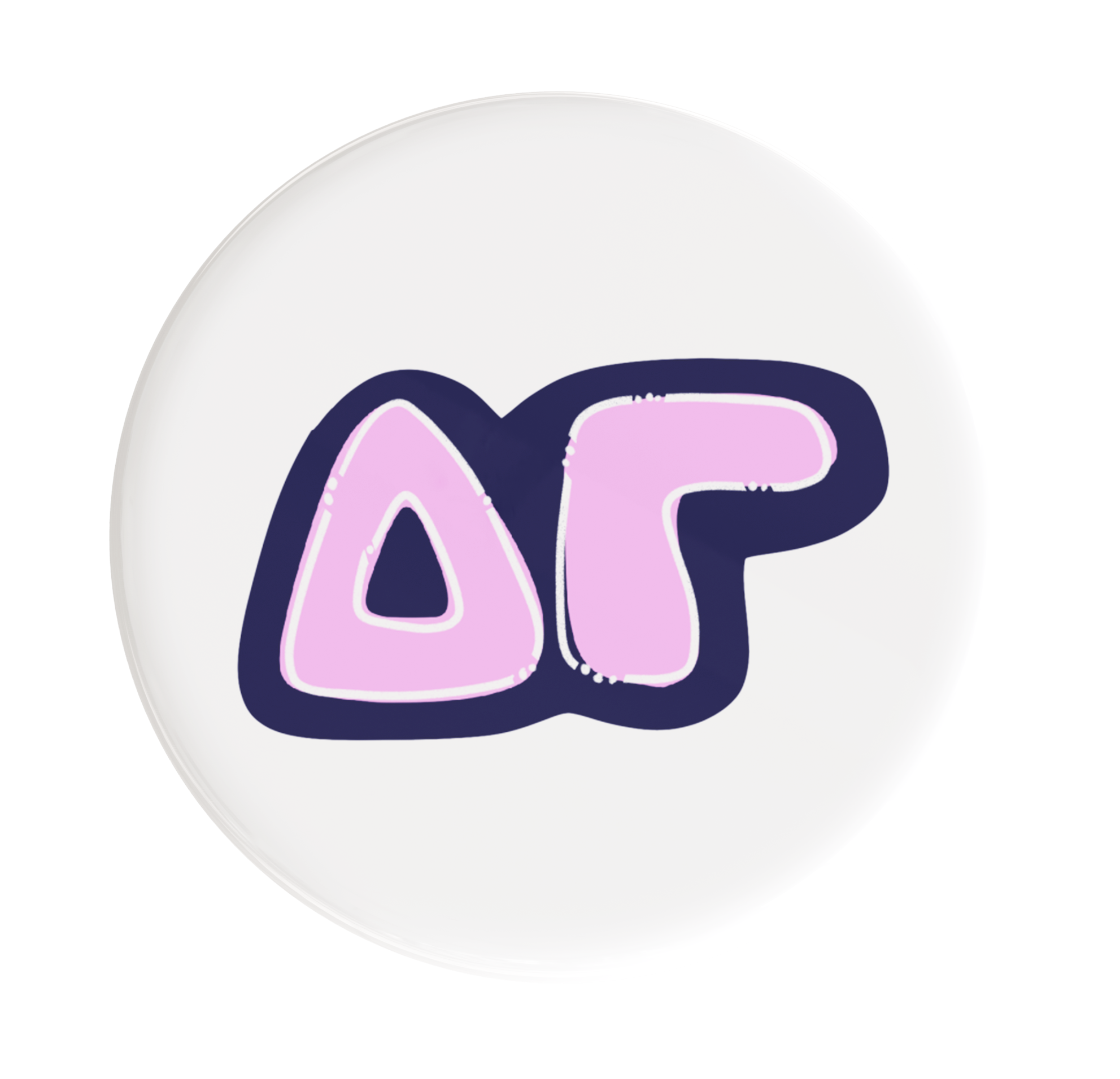 Delta Gamma Bubbly Sorority Button