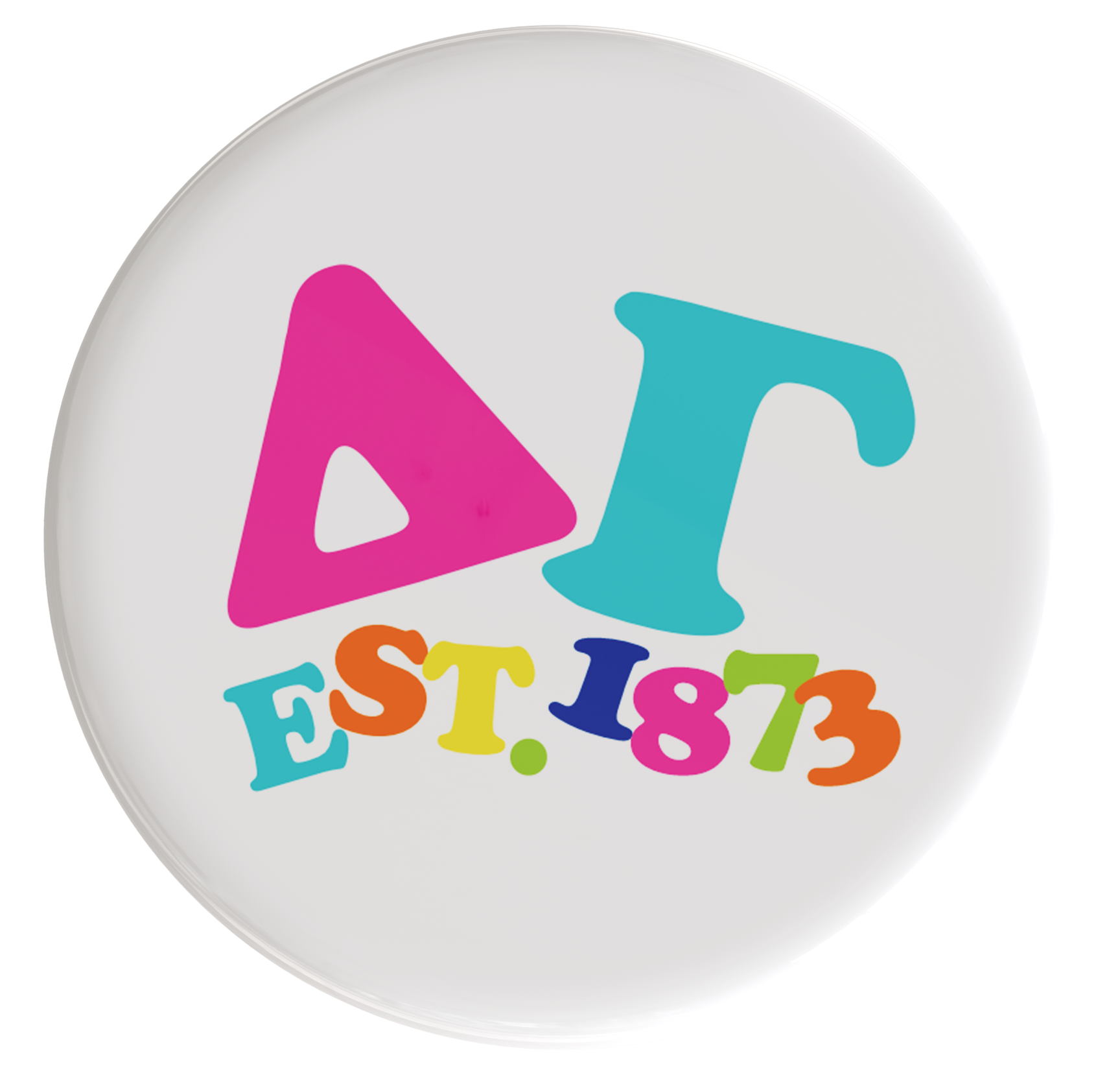 Delta Gamma Happy Days Sorority Button
