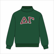 Kensington Sorority Embroidered Mock Neck - Forest