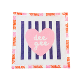 Delta Gamma Sorority Heart Needlepoint Canvas