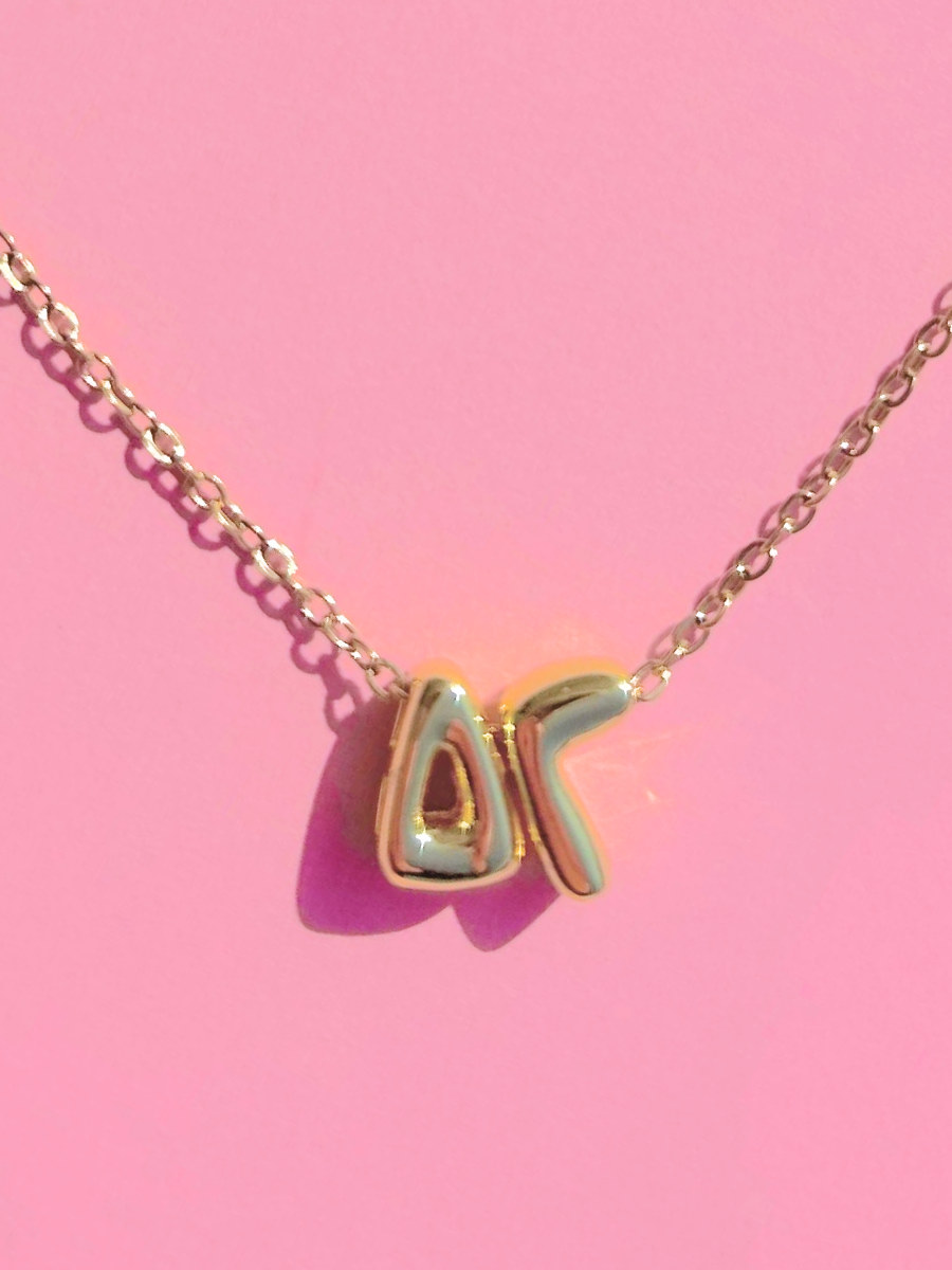 Delta Gamma Bubble Letter Necklace