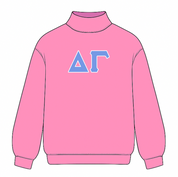 Classic Twill Sorority Embroidered Mock Neck