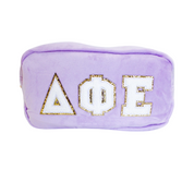 Chenille Sorority Cosmetic Bag