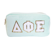 Chenille Sorority Cosmetic Bag