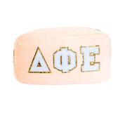 Chenille Sorority Cosmetic Bag