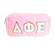 Chenille Sorority Cosmetic Bag