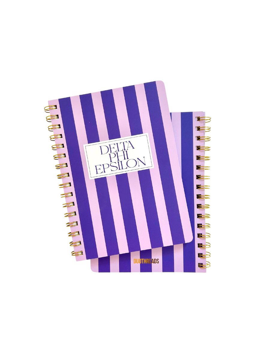 Delta Phi Epsilon Stripe Sorority Notebook