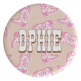 Delta Phi Epsilon Boot Scootin' Sorority Button