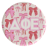 Delta Phi Epsilon Coquette Sorority Button