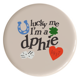 Delta Phi Epsilon Lucky Sorority Button