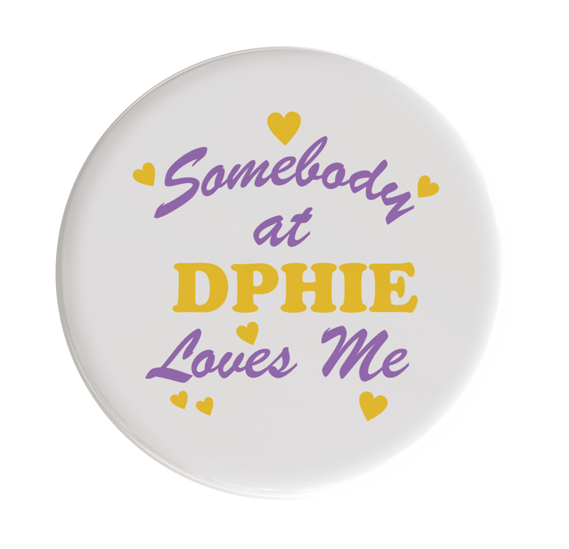 Delta Phi Epsilon Love Me Sorority Button