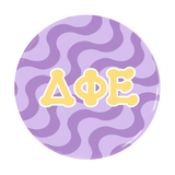 Delta Phi Epsilon Groovy Sorority Button