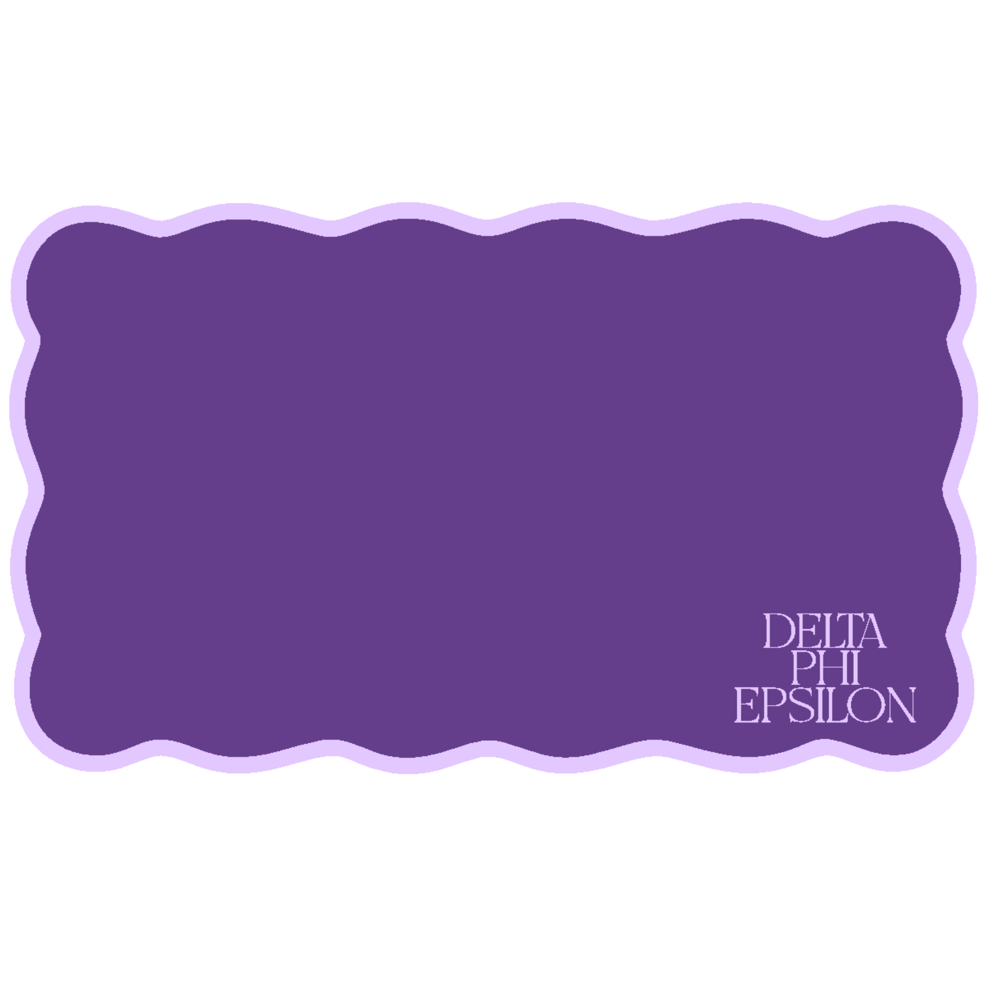 Scalloped Sorority Desk Mat