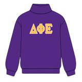 Classic Twill Sorority Embroidered Mock Neck