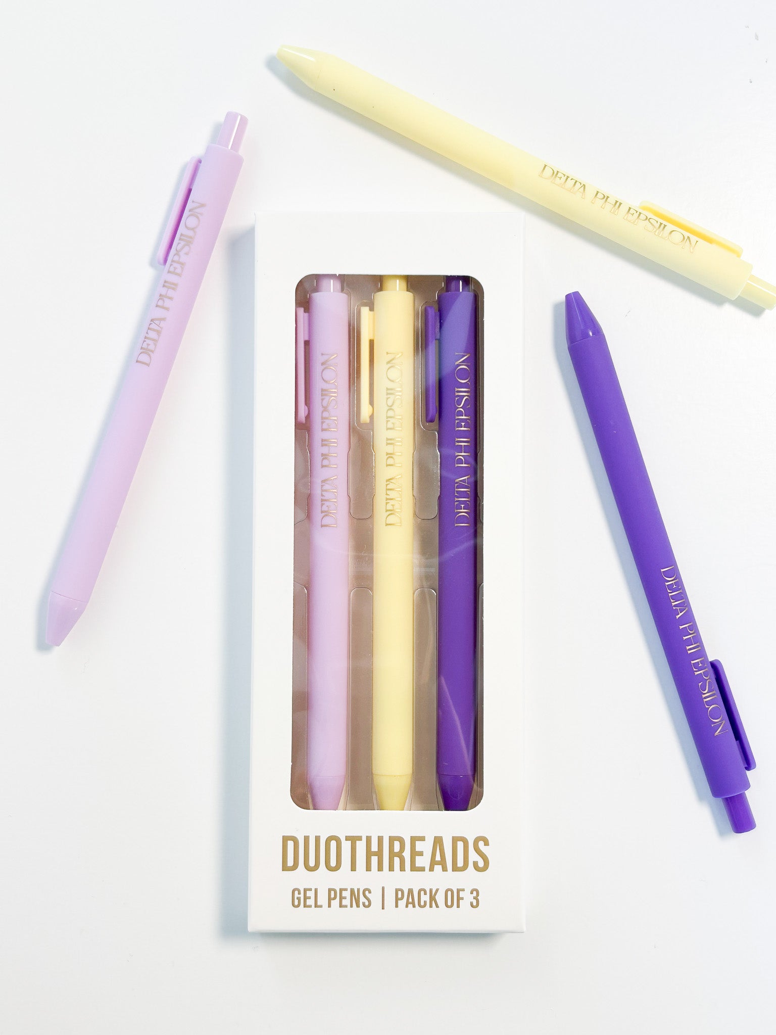 Delta Phi Epsilon Lettered Luxe Sorority Pens