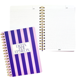 Stripe Sorority Notebook