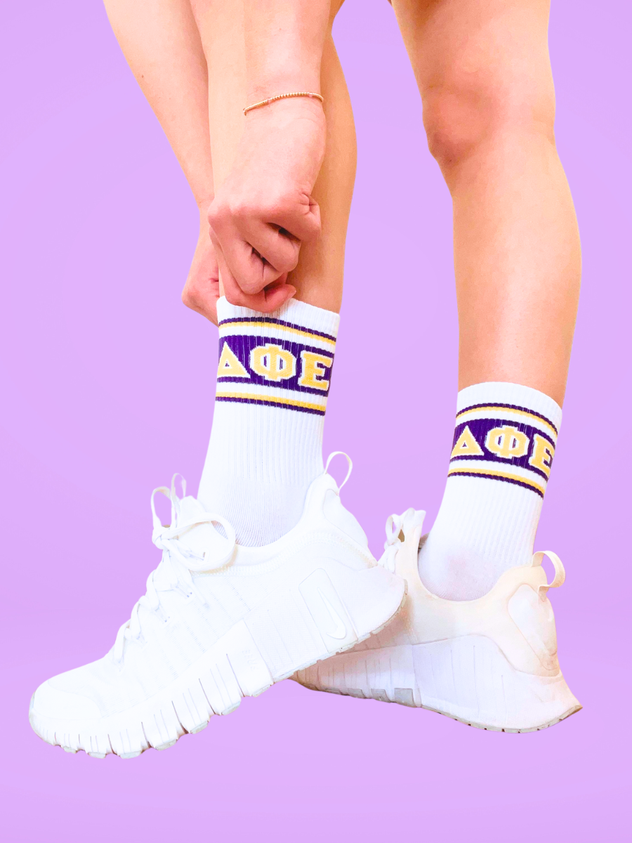 Delta Phi Epsilon Socks