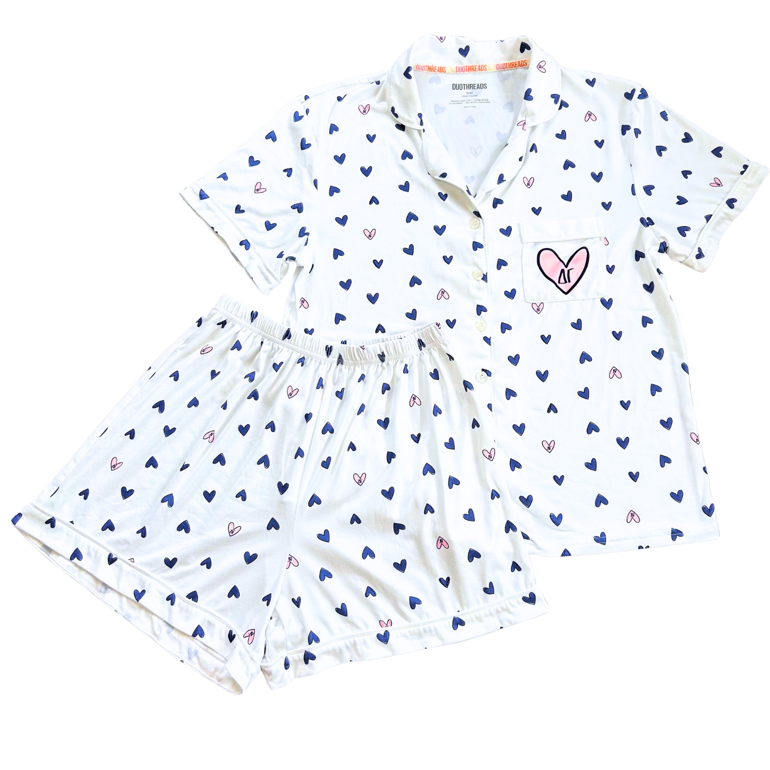 Delta Gamma Love Letters Sorority PJ Set