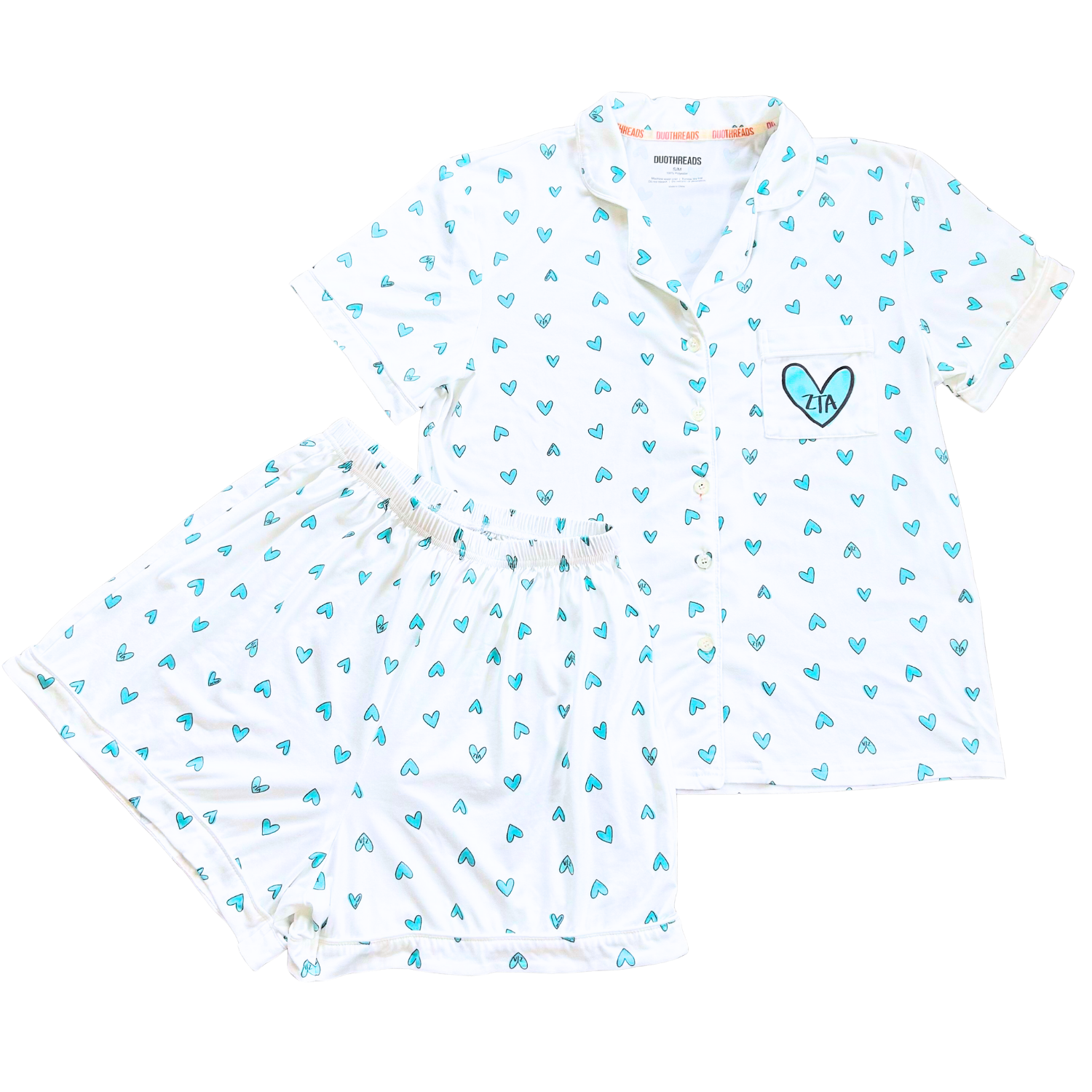 Zeta Tau Alpha Love Letters Sorority PJ Set
