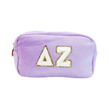 Delta Zeta Chenille Sorority Cosmetic Bag
