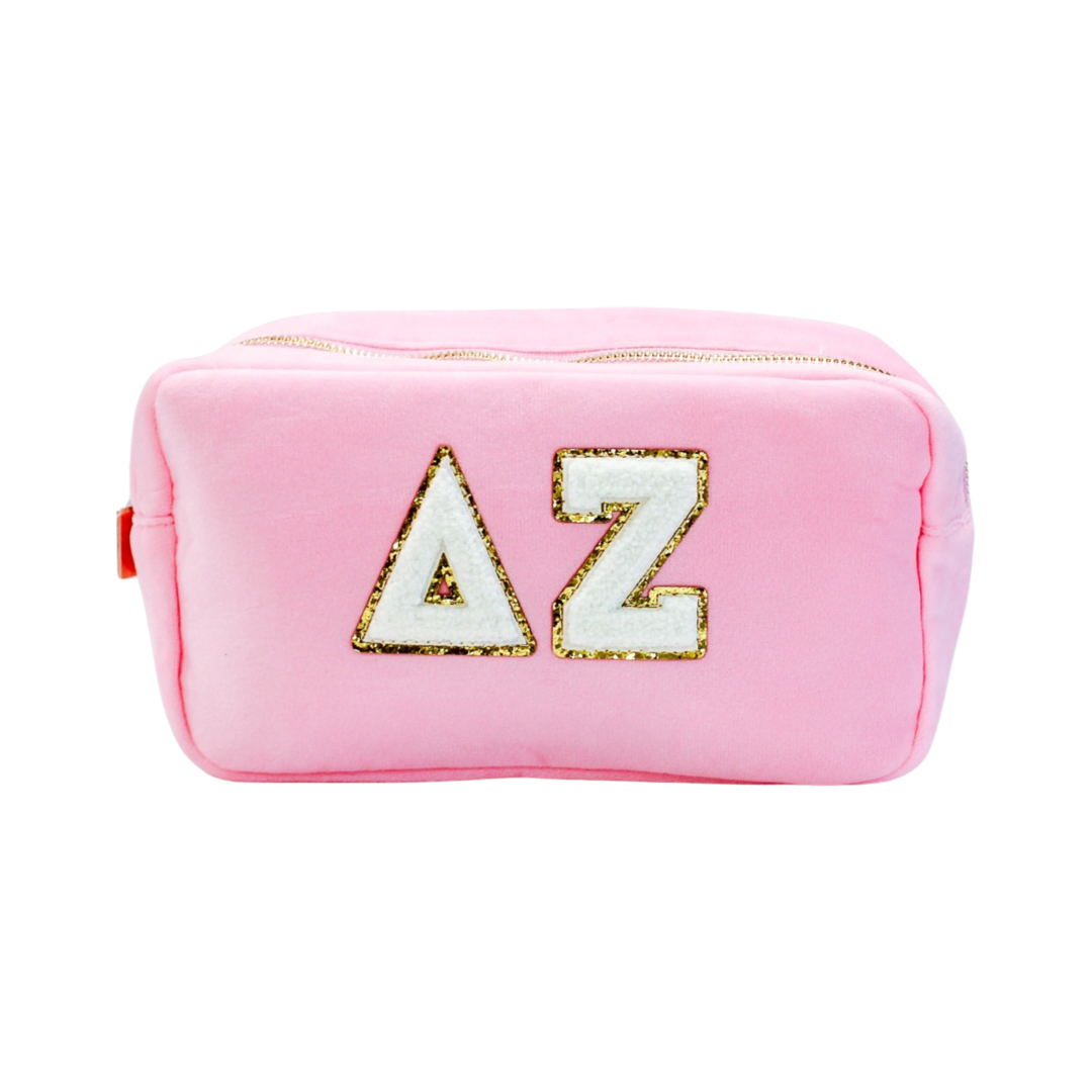 Chenille Sorority Cosmetic Bag