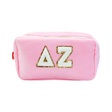 Delta Zeta Chenille Sorority Cosmetic Bag