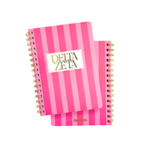 Delta Zeta Stripe Sorority Notebook