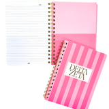 Delta Zeta Stripe Sorority Notebook