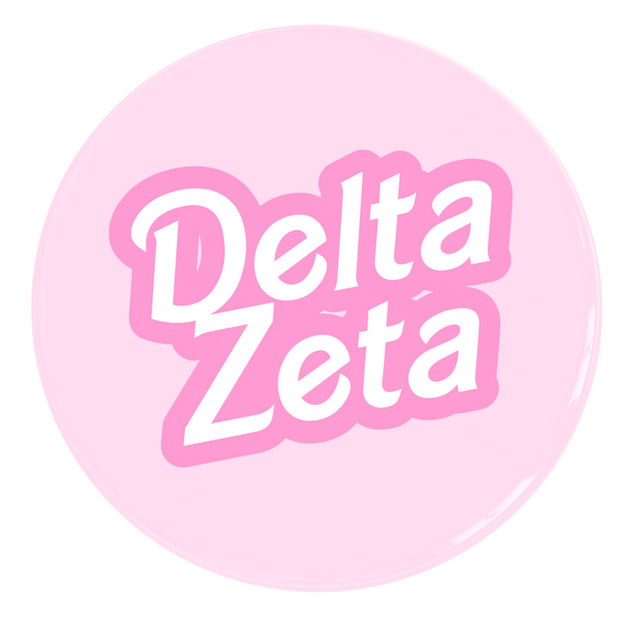 Delta Zeta Dreamhouse Sorority Button
