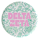 Delta Zeta Through The Vines Sorority Button