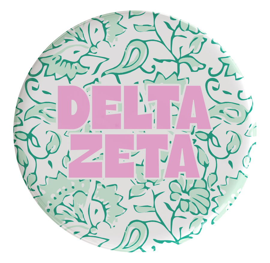 Delta Zeta Through The Vines Sorority Button