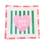 Delta Zeta Sorority Heart Needlepoint Canvas