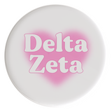 Delta Zeta Big Heart Sorority Button