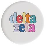 Delta Zeta Live In Color Sorority Button